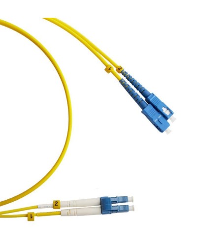 FC-D2-9-LC/UR-SC/UR-H-2M-LSZH-YL. Патч-корд волоконно-оптический LC/UPC-SC/UPC. Hyperline в Грозном