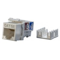 KJ9-8P8C-C5e-90-WH. Вставка Keystone Jack RJ-45. Hyperline