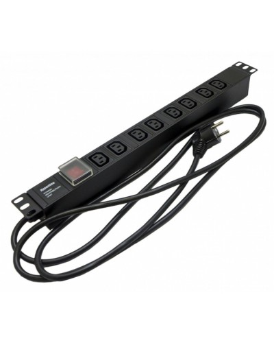 SHE19-8IEC-S-2.5EU. Блок розеток 19. Hyperline в Грозном