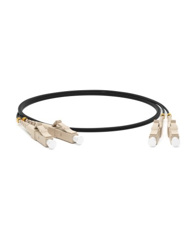 FC-D2-50-LC/PR-LC/PR-H-1M-LSZH-BK. Патч-корд волоконно-оптический многомодовый. Hyperline в Грозном