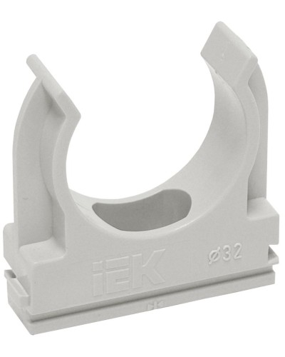 Держатель с защёлкой D20 серый ELASTA (100 шт) (CTA10D-CF20-K41-100). Держатель с защёлкой. IEK в Грозном