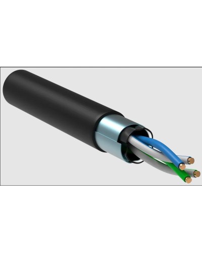 GENERICA F/UTP 5E 24AWG 2PR LDPE 1м черный 305м (BC3-C5E02-339-305-R-G). Кабель «витая пара» (LAN) для структурированных систем связи. IEK в Грозном