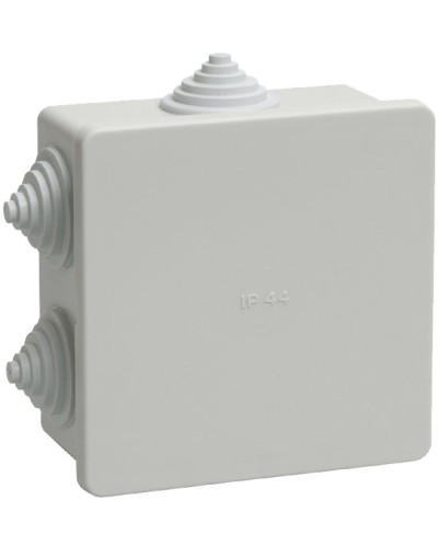 Коробка распаячная КМ41235 85х85х40 открытой проводки IP44 6 гермовводов серая (UKO11-085-085-040-K41-44). Коробка распаячная безгалогенная (HF). IEK в Грозном