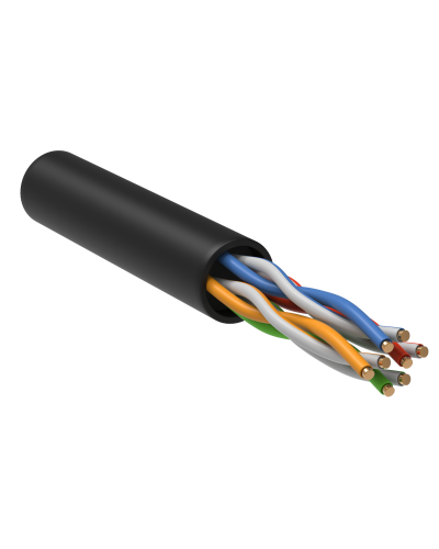 GENERICA U/UTP кат.5E 24AWG 4 пары LDPE черный (BC3-C5E04-139-305-R-G). Кабель «витая пара» (LAN) для структурированных систем связи. IEK в Грозном