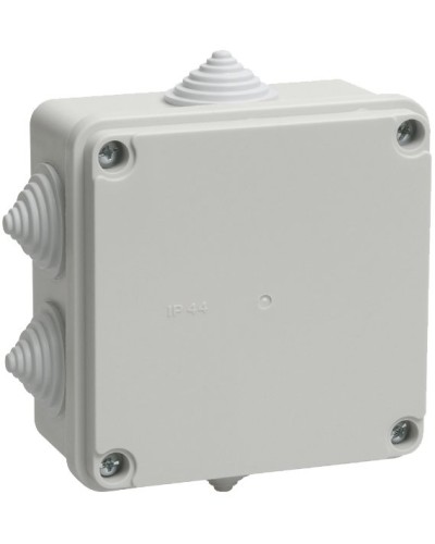 Коробка распаячная КМ41233 100х100х50 открытой проводки IP44 6 гермовводов серая (UKO11-100-100-050-K41-44). Коробка распаячная безгалогенная (HF). IEK в Грозном