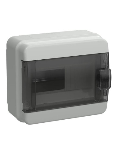 Корпус пластиковый КМПн-8 IP65 TEKFOR (TF5-KP72-N-08-65-K03-K02). Корпус модульный пластиковый черная прозрачная дверь. IEK в Грозном