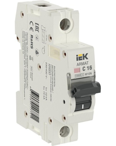M10N 1P C 16А 10кА ARMAT (AR-M10N-1-C016). Автоматический выключатель. IEK в Грозном