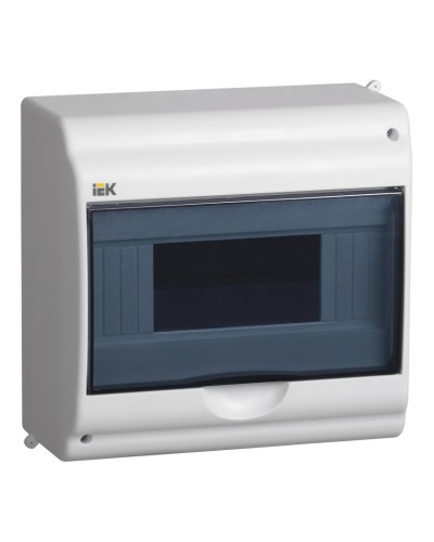 Корпус пластиковый КМПн 2/9-1 IP31 белый KREPTA 3 (MKP42-N-09-31-01). Щиток модульный с прозрачной дверцей, настенный. IEK в Грозном