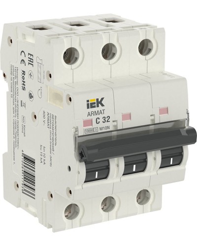M10N 3P C 32А 10кА ARMAT (AR-M10N-3-C032). Автоматический выключатель. IEK в Грозном