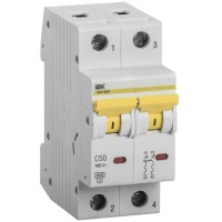 ВА47-60M 2P C 50А 6кА KARAT (MVA31-2-050-C). Автоматический выключатель. IEK
