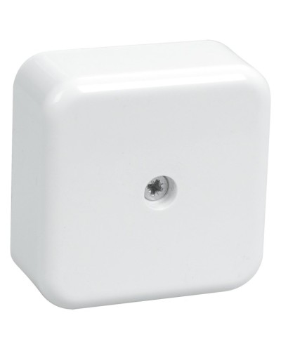 Коробка распаячная КМ41206-01 50х50х20 открытой проводки (4 клеммы 3 мм²) белая (UKO10-050-050-020-K01). Коробка распаячная безгалогенная (HF). IEK в Грозном