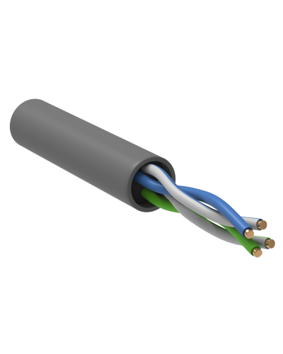 GENERICA U/UTP 5E 24AWG 2PR PVC серый (BC1-C5E02-111-100-R-G). Кабель «витая пара» (LAN) для структурированных систем связи. IEK в Грозном