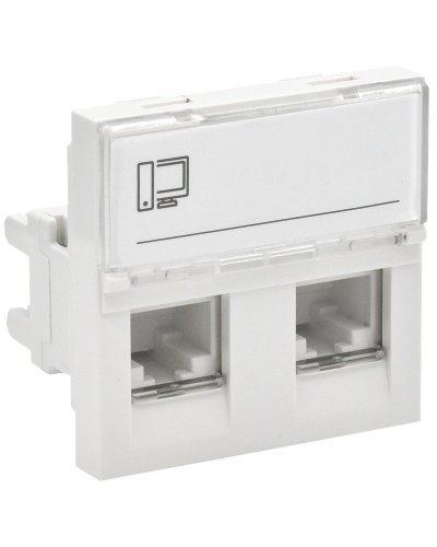 Розетка RJ45 кат.6 PRIMER РКИ-22-00-П-6 белый IEK (PR-KK40D-RI-0-2-2C06U-K01). Розетка RJ-45. IEK в Грозном
