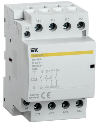 Контактор модульный КМ25-40М AC/DC (MKK21-25-40). Контактор модульный. IEK в Грозном