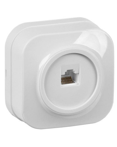 Розетка RJ45 кат.5E о/у РК10-ХБ белый IEK GLORY (EKH10-K01). Розетка компьютерная. IEK в Грозном