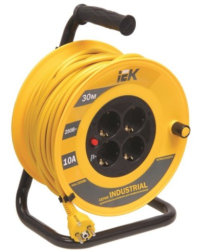 УК30 4 места, 30м (WKP14-10-04-30). Удлинитель на катушке Industrial. IEK в Грозном