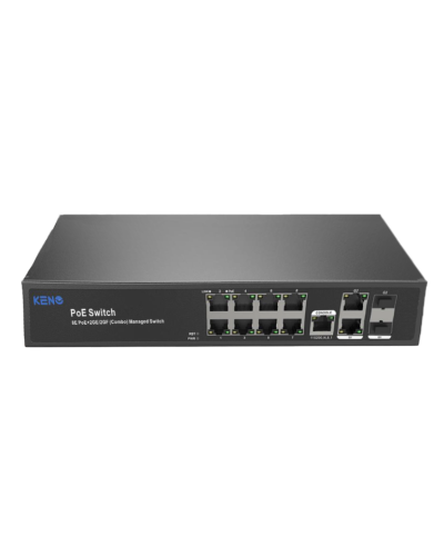KN-SW802SFP/M2. Коммутатор с питанием по PoE. KENO в Грозном