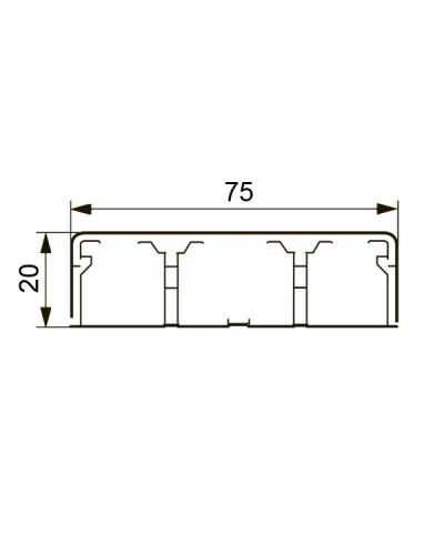 Короб DLPlus 75х20 (030033): Кабель-канал в Грозном
