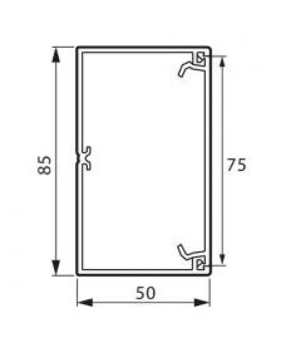 Кабель-канал 85x50 мм METRA (638080): Короб в Грозном