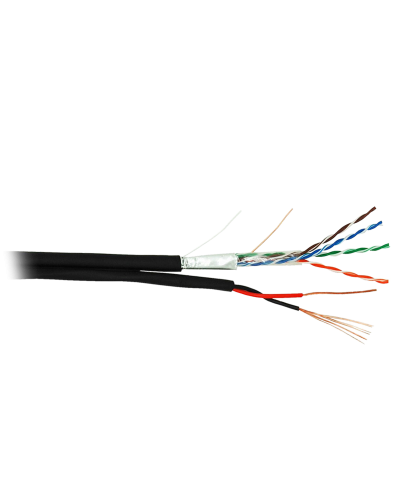 F/UTP 4pair, Cat5e, Out, PVC+PWR (EC-UF004-5E-PC075-PE-BK). Кабель «витая пара» (LAN) для структурированных систем связи. NETLAN в Грозном