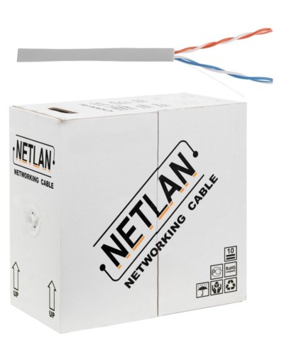 U/UTP 2pair, Cat5, In, PVC, CCA (CCA-UU002-5-PVC-GY) . Кабель «витая пара» (LAN) для структурированных систем связи. NETLAN в Грозном