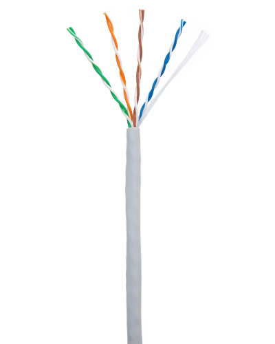 U/UTP 4pair, Cat5e, In, PVC (EC-UU004-5E-PVC-GY-1). Кабель «витая пара» (LAN) для структурированных систем связи. NETLAN в Грозном