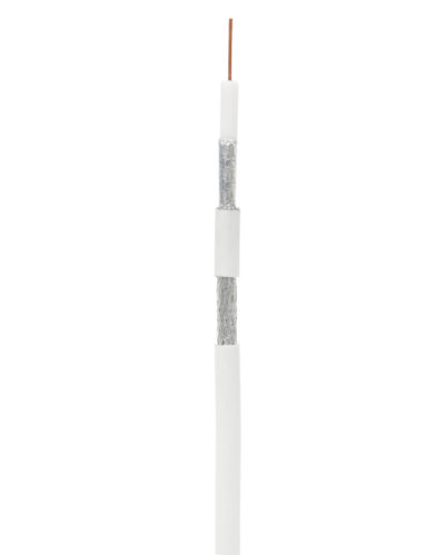 RG-6 CCS, In, PVC (UEC-C2-32123A-WT-1). Кабель коаксиальный омедненный. NETLAN в Грозном