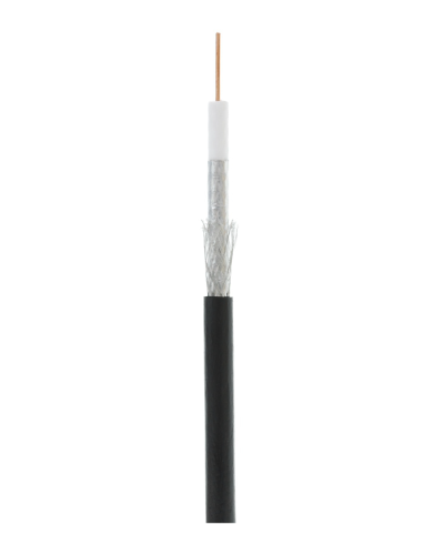 RG-6 CCS, Out, PE (EC-C2-32123B-BK-3). Кабель коаксиальный омедненный. NETLAN в Грозном