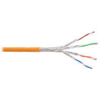 S/FTP, 4pair, Cat.6a, Solid, In, LSZH (NKL 9355C-OR). Кабель «витая пара» (LAN) для структурированных систем связи. NIKOLAN