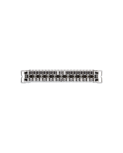 NMC-PL10-CU-10 (10 шт). Плинт неразмыкаемый, (0...9), крепление под кронштейн и круглые направляющие. NIKOMAX в Грозном