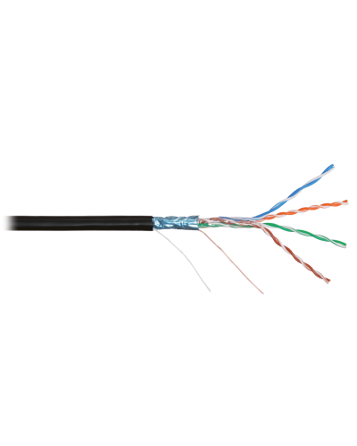 F/UTP 4pair, Cat5e, Solid, Out, PVC (NMC 2200B-BK). Кабель «витая пара» (LAN) для структурированных систем связи. NIKOMAX в Грозном