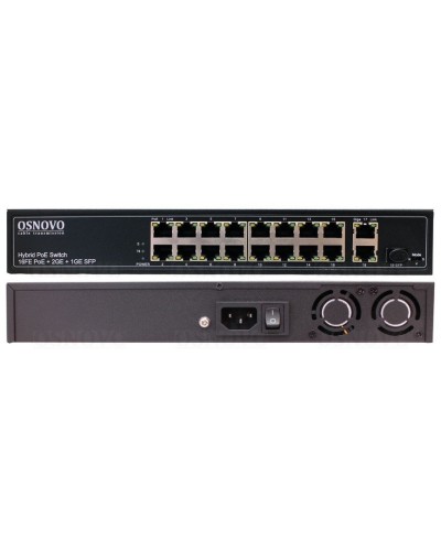 SW-61621(300W). Коммутатор 16-портовый Fast Ethernet с PoE. OSNOVO в Грозном
