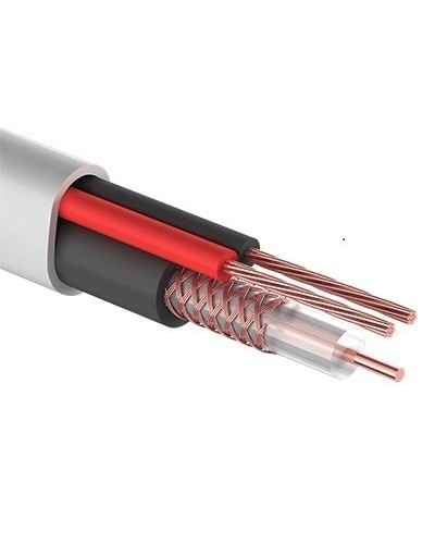 КВК-В-2+2x0,50 мм² (Cu/Cu) белый PROconnect (01-4213). Кабель комбинированный для систем видеонаблюдения. PROCONNECT в Грозном