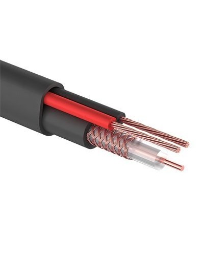 КВК-П-2+2x0,75 мм² (Cu/CCA) черный PROconnect (01-4109). Кабель комбинированный для систем видеонаблюдения. PROCONNECT в Грозном