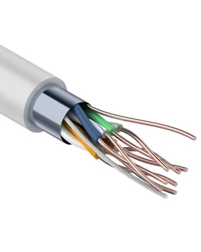 F/UTP Light, CAT 5, PVC, 4PR, 26AWG, INDOOR, SOLID, серый, 305м, PROconnect (01-0148). Кабель «витая пара» (LAN) для структурированных систем связи. PROCONNECT в Грозном