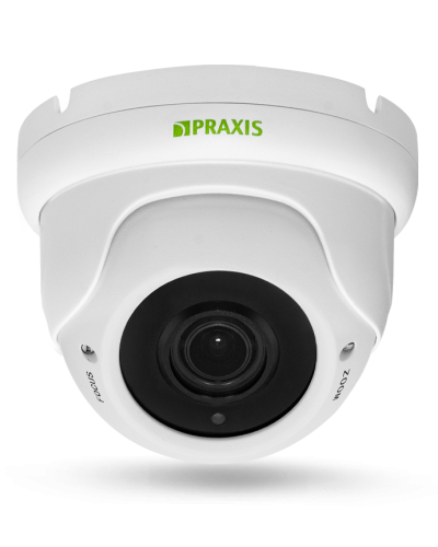 PP-7141IP 2.8-12 AUDIO. Видеокамера IP купольная. Praxis в Грозном