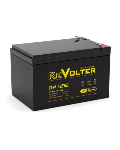 Revolter GP 1212. Аккумулятор автомобильный герметичный свинцово-кислотный. Revolter в Грозном