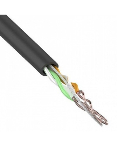 U/UTP, CAT 5e, PE, 2PR, 24AWG, OUTDOOR, SOLID, черный, 305м, REXANT (01-0025). Кабель «витая пара» (LAN) для структурированных систем связи. Rexant в Грозном