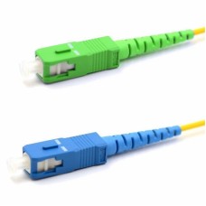 Патч-корд оптический переходной (SM), 9/125 (OS2), SC/APC-SC/UPC, (Simplex), LSZH, 5м REXANT (50-2053): Патч-корд оптический