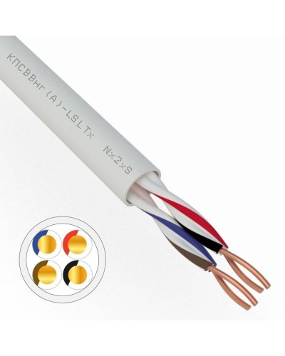 КПСВВнг(А)-LSLTx 2х2х0,75 REXANT (01-4876). Кабель для систем передачи данных пониженной пожароопасности c низким дымо- и газовыделением, с низкой токсичностью продуктов горения. Rexant в Грозном