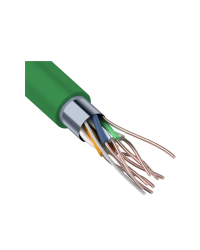F/UTP, CAT 5e, нг(А)-LSLTx, 4х2х0,52мм, 24AWG, INDOOR, SOLID, зеленый, 305м REXANT (01-0161). Кабель «витая пара» (LAN) для структурированных систем связи. Rexant в Грозном