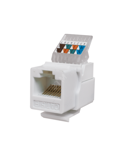 Модуль-вставка Keystone Кат5е, без.инстр.зад, белый UTP (10-0312): Вставка Keystone Jack RJ-45 в Грозном