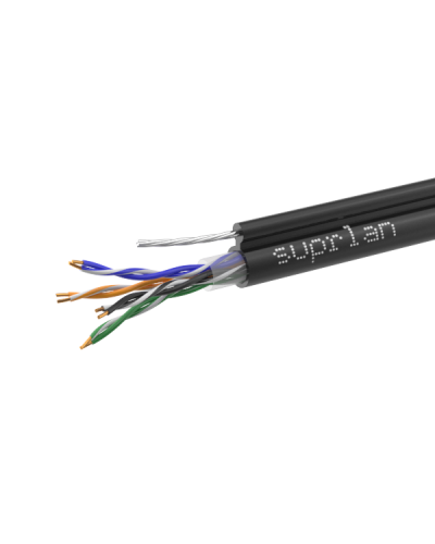 UTP Cat.5e 4x2xAWG24 Cu PE Outdoor T-FG8 (трос) Standard (01-0322-1). Кабель «витая пара» (LAN) для структурированных систем связи. SUPRLAN в Грозном