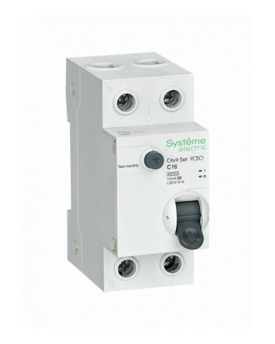 City9 Set 1P+N С 16А 4.5kA 10мА A 230В (C9D51616). Автоматический выключатель дифференциального тока. Systeme Electric в Грозном