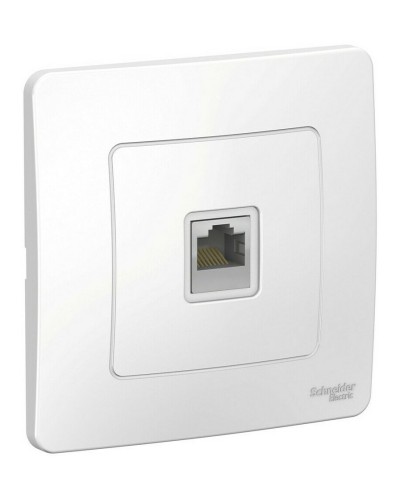 BLANCA розетка RJ45 1-местная, кат. 5Е, скрытой установки, белый (BLNIS045001). Розетка компьютерная. Systeme Electric в Грозном