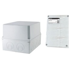 Коробка ОП 240х195х165мм, крышка, IP55, монтажная плата, кабельные вводы d28-3шт, d37-2шт (SQ1401-1344). Распаячная коробка. TDM ЕLECTRIC