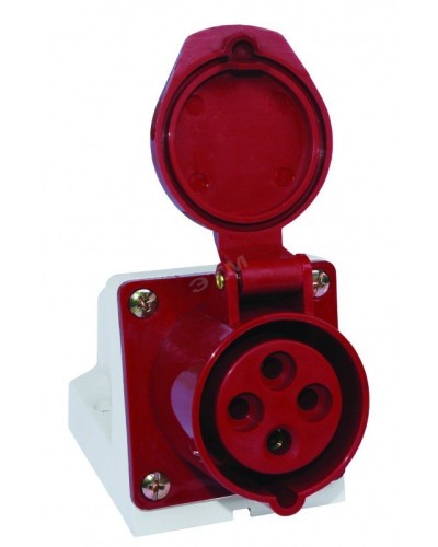 Розетка 114 стационарная 3Р+РЕ 16А 380В IP44 (SQ0602-0002). Розетка. TDM ЕLECTRIC в Грозном