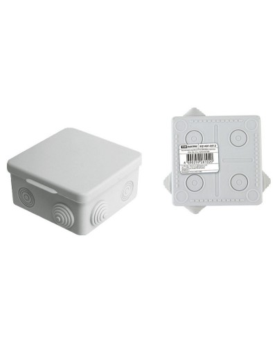 Коробка ОП 80х80х50мм, крышка, IP54, 7вх. (SQ1401-0512). Распаячная коробка. TDM ЕLECTRIC в Грозном