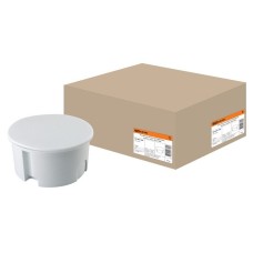 Распаячная коробка СП D80х40мм, крышка, серая, IP20, TDM (SQ1402-1004). Распаячная коробка СП. TDM ЕLECTRIC