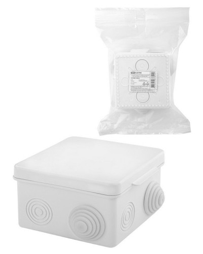 Коробка ОП 80х80х50мм, крышка, IP54, 7вх., белая (SQ1401-0922). Распаячная коробка. TDM ЕLECTRIC в Грозном